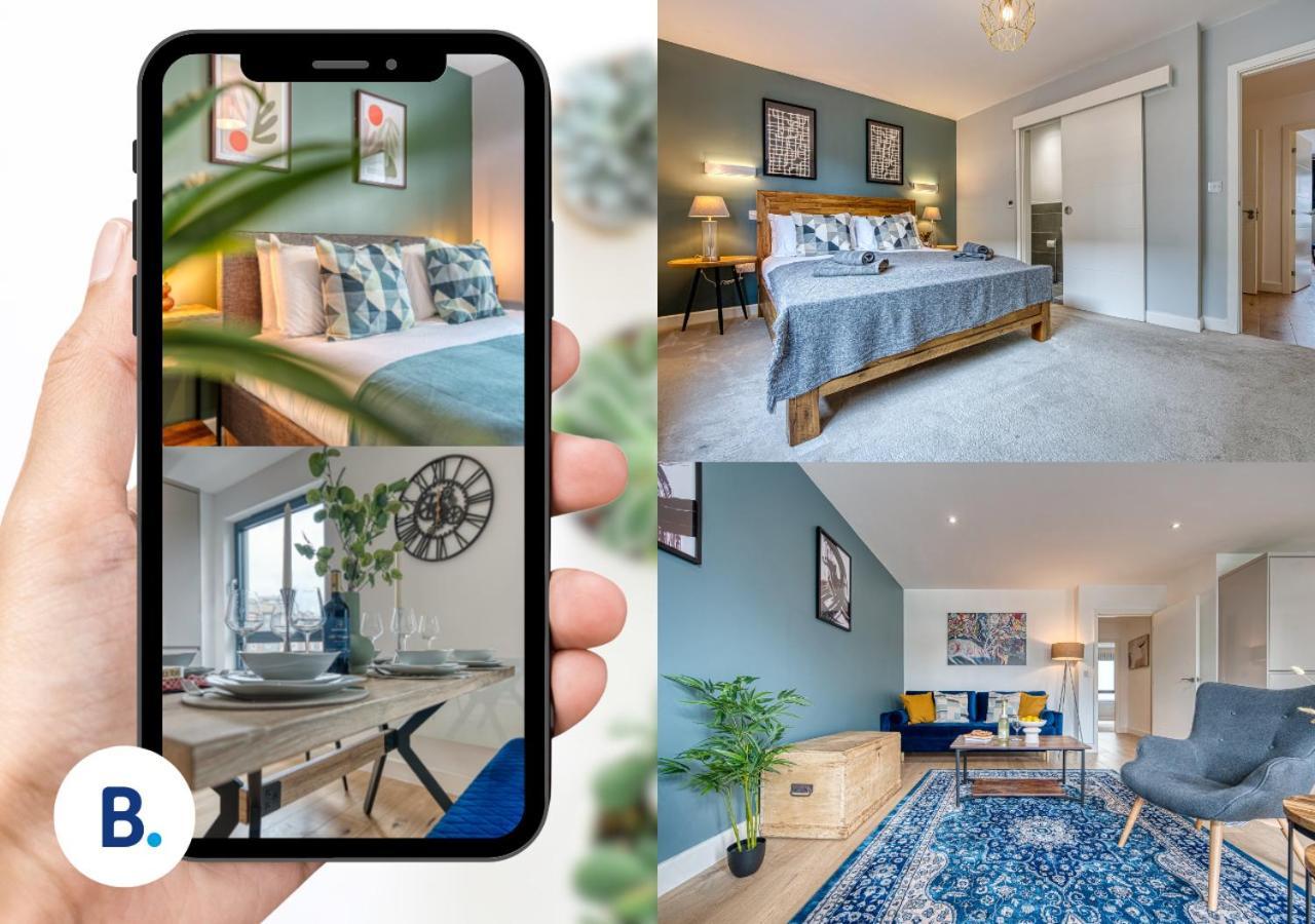 Blue Puffin Stays: Stylish 2-Bed City Apartment in Southampton Ocean Village Exterior photo
